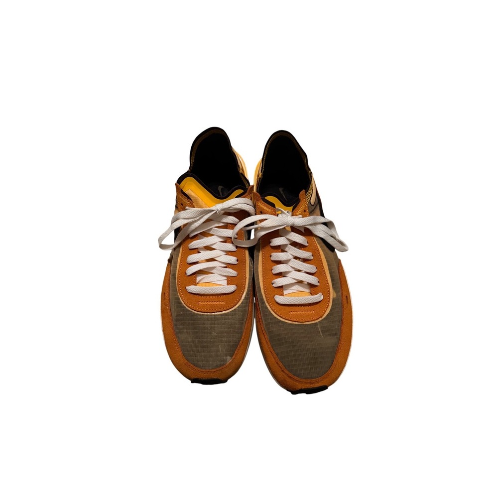 Nike Waffle One Womens Sneakers Orange Yellow Black DC2533-800 Low Top Shoes